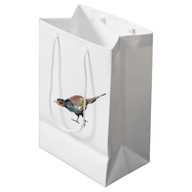 Fasant Mittlere Geschenktüte (Vorderseite Schrägansicht)