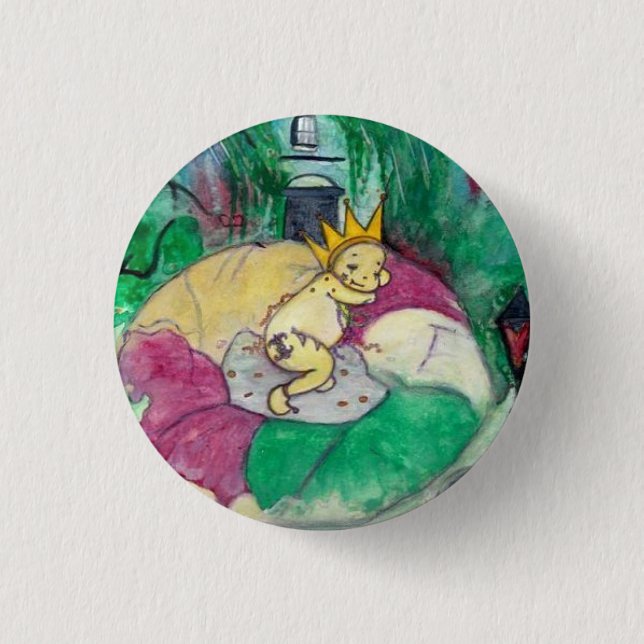 Faschingsdienstag-Knöpfe Button (Vorderseite)