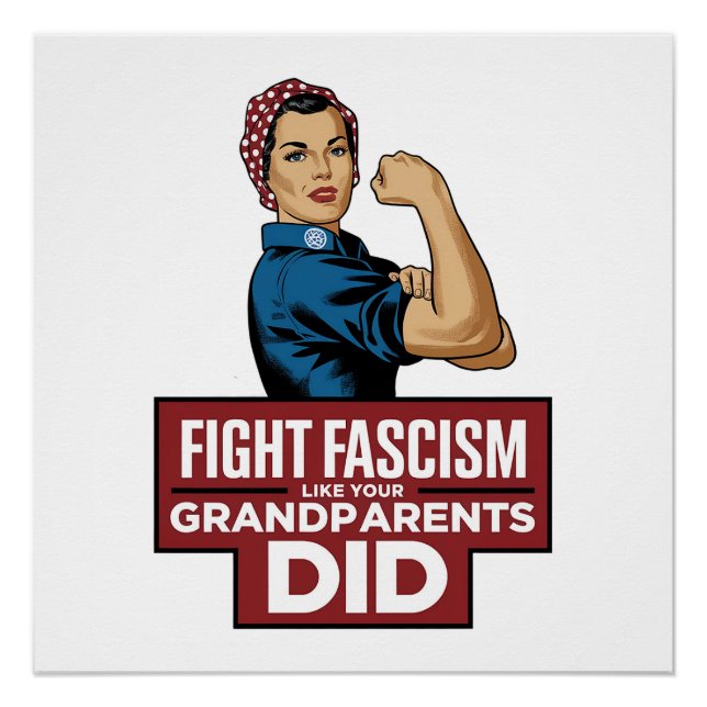Faschismus bekämpfen wie deine Großeltern Poster (Vorderseite)