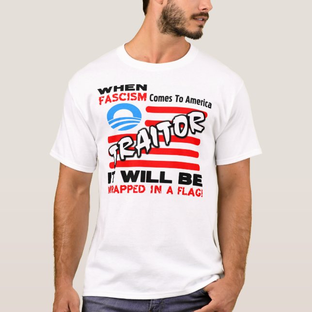 Faschismus in einer Flagge! T-Shirt (Vorderseite)