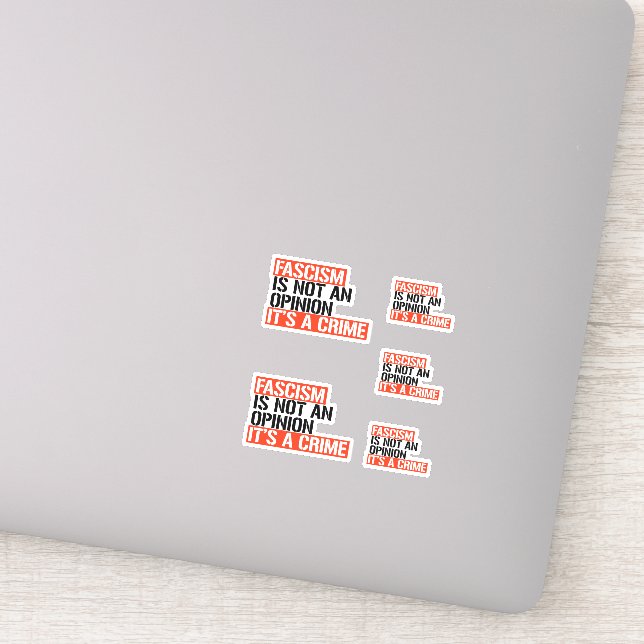 Faschismus ist keine Meinung Aufkleber (Detail)