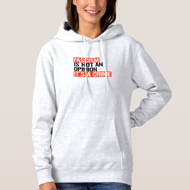Faschismus ist keine Meinung Hoodie (Vorderseite)