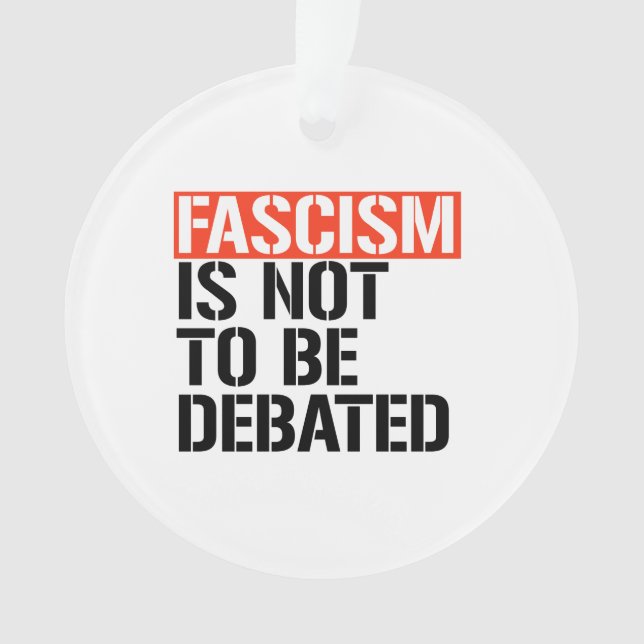 Faschismus ist nicht zu diskutieren ornament (Vorderseite)