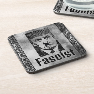 Faschist Trump Hard Plastic Untersetzer