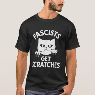 Faschisten bekommen Kratzer Kitten Cat Funny Cat L T-Shirt