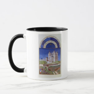 Fascimile von September: Ernten der Trauben Tasse