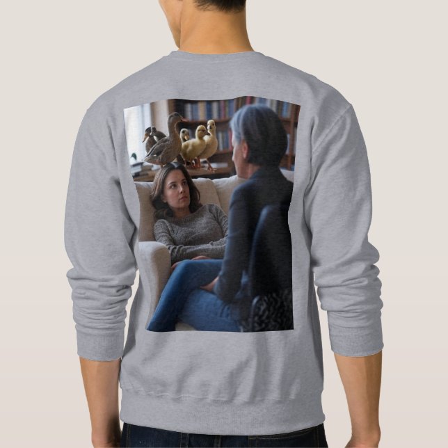 Fascination avec Canards hommes gris sweatshirt re (Dos)