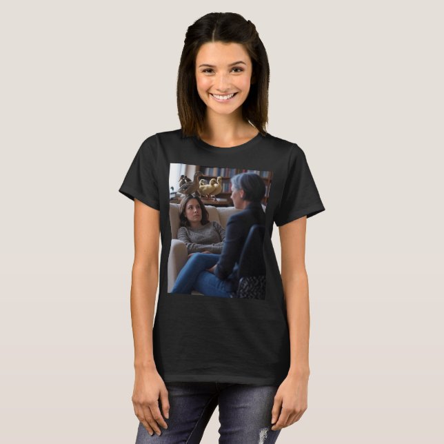 Fascination With Ducks women black T-shirt (Vorne ganz)