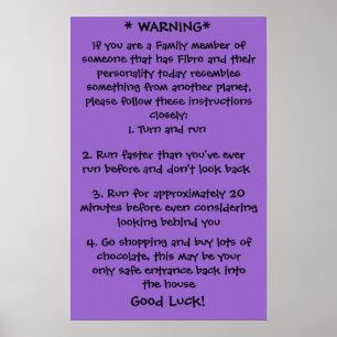 Faser warnendes Plakat