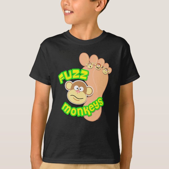 Fäserchen-Affen T-Shirt (Vorderseite)