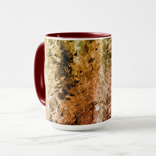 Fasergewebe im seltenen Alter und Schmutz oder Bre Tasse (Vorderseite Links)