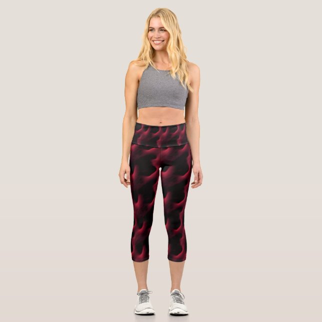 Faserig Capri Leggings (Vorderseite)