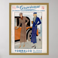 Fashion Ad aus den 1930er Jahren von einer niederl