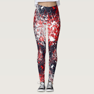 Fashion-Anweisung für mehrfarbige Spritzer Leggings