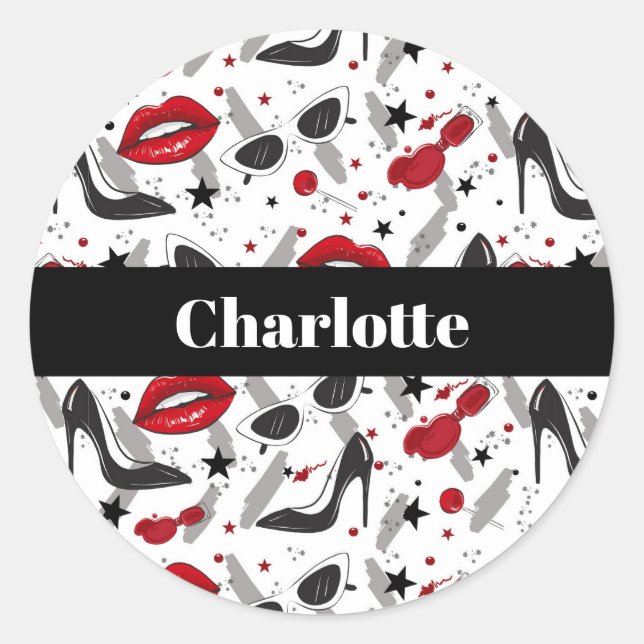 Fashion Beauty Sticker (Vorderseite)