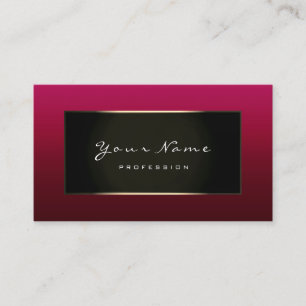 Fashion Blogger Champagne Gold Burgundy Bordeaux Visitenkarte