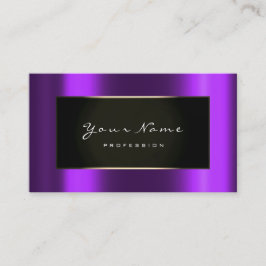 Fashion Blogger Gerahmt Black Gold Lila Violet Visitenkarte
