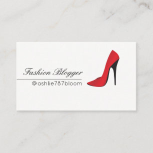 Fashion Blogger, Social Media, folgen Sie mir Visitenkarte