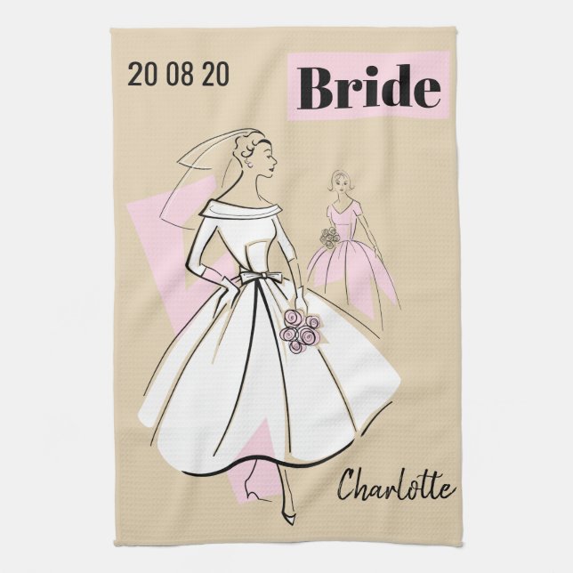Fashion Bride Neutral Group Bride serviette de cui (Vertical)