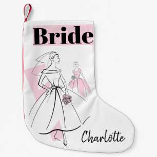 Fashion Bride Pink Bride Strumpf Kleiner Weihnachtsstrumpf