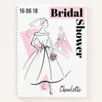 Fashion Bride Pink Group Brautparty Notebook