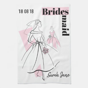 Fashion Bride Pink Group Bridesmaid serviette de c