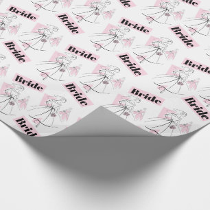 Fashion Bride Pink Group Bridge Packpapier