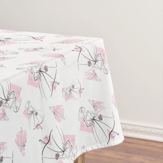 Fashion Bride Pink Group Multitablecloth Tischdecke (Beispiel)