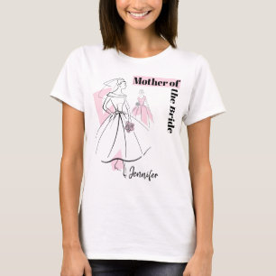 Fashion Bride Pink Group Mutter des Bride-Namens T-Shirt