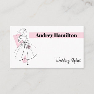Fashion Bride Pink Header Visitenkarte