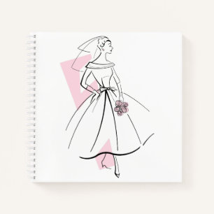 Fashion Bride Pink Notebook-Platz Notizbuch