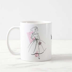 Fashion Bride Pink Text Tasse