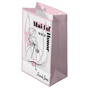 Fashion Bride Pink Trauzeugin klein pink Kleine Geschenktüte