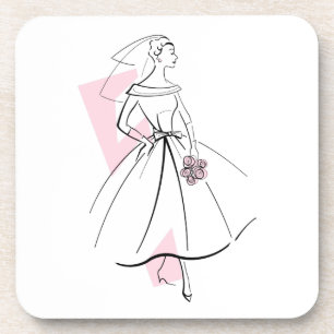 Fashion Bride Pink Untersetzer Corback