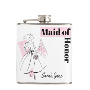 Fashion Bride Rose Maid of Honor Nom flacon