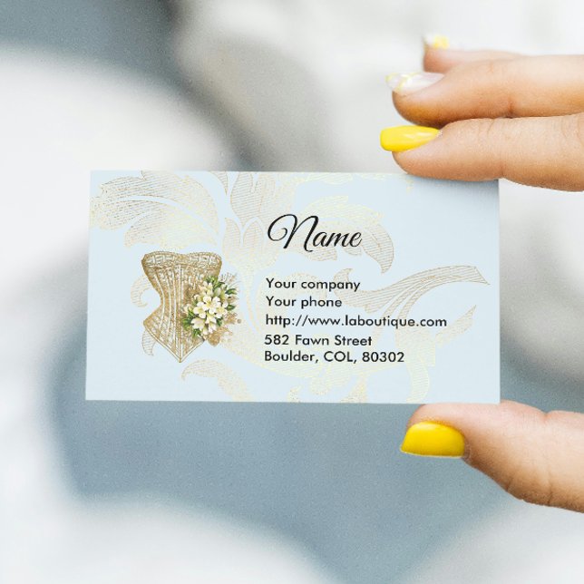 Fashion Corset Business Card Visitenkarte (Von Creator hochgeladen)