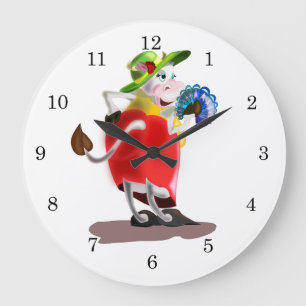 Fashion Cow Große Wanduhr