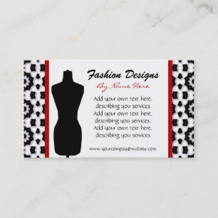 Fashion Design Business Card Visitenkarte