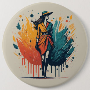 Fashion Design Round Button