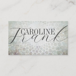 Fashion Designer Gris Tons Mandala Carte de visite