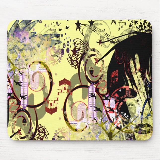 Fashion Diva Swirled Mousepad (Vorne)