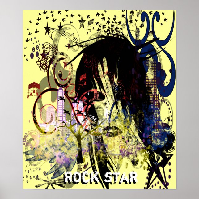 Fashion Diva Swirled Poster (Vorne)