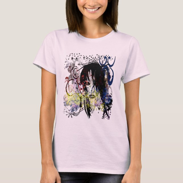Fashion Diva Swirled T-Shirt (Vorderseite)
