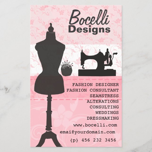 Fashion Dress Form Mannequin Flyer (Vorne)