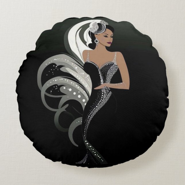 FASHION-ESQUE #2 Throw Kissen (Vorderseite)