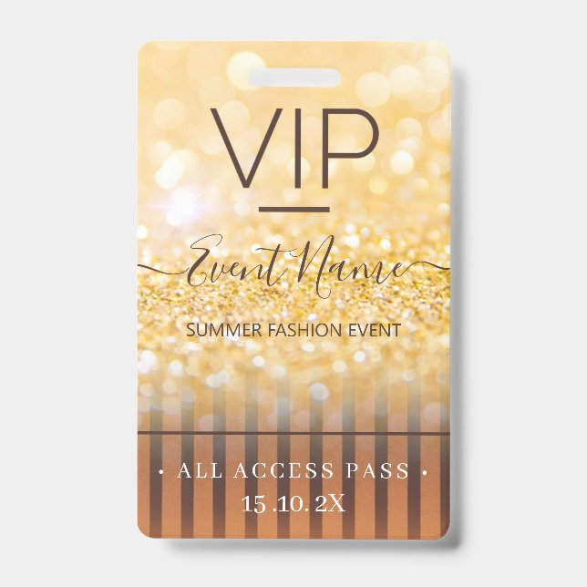Fashion Event VIP All Access Pass Ausweis (Vorderseite)