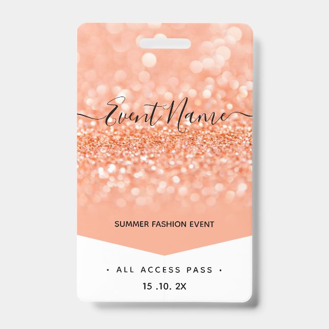 Fashion Event VIP All Access Pass Ausweis (Vorderseite)