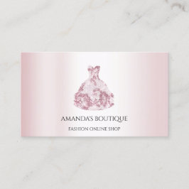 Fashion-Fashion-Logos für Hochzeitsfeiern - Rose Visitenkarte