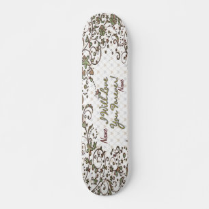 Fashion Floral 11 Skateboard