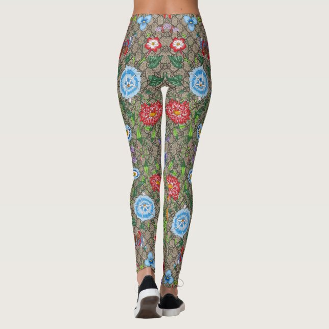 Fashion Floral Stylish Elegant Leggings (Rückseite)